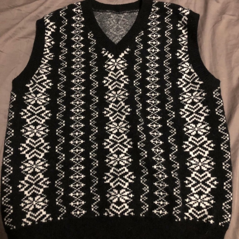 Short Sleeve Black and White Vest from Shein